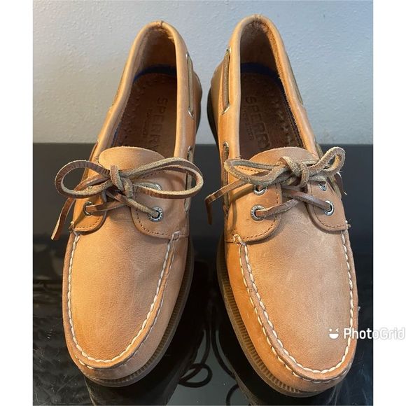 Sperry Other - Sperry Top Sider Original 0197640 Tan Leather Boat Shoes Men’s Size 7 Medium.